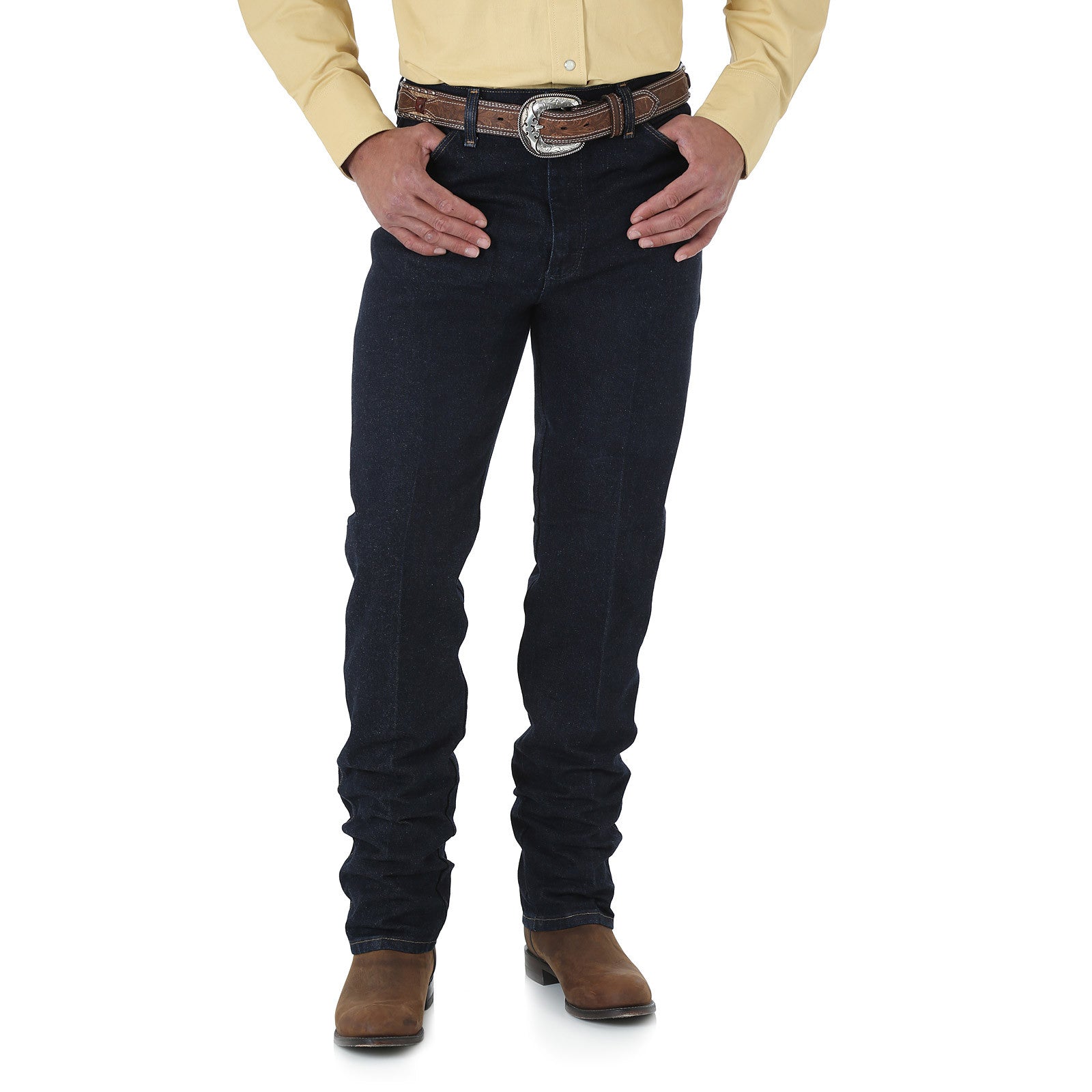 Wrangler Men's Cowboy Cut Edition Slim Fit Jean Dark Denim - Gavel Western Wear