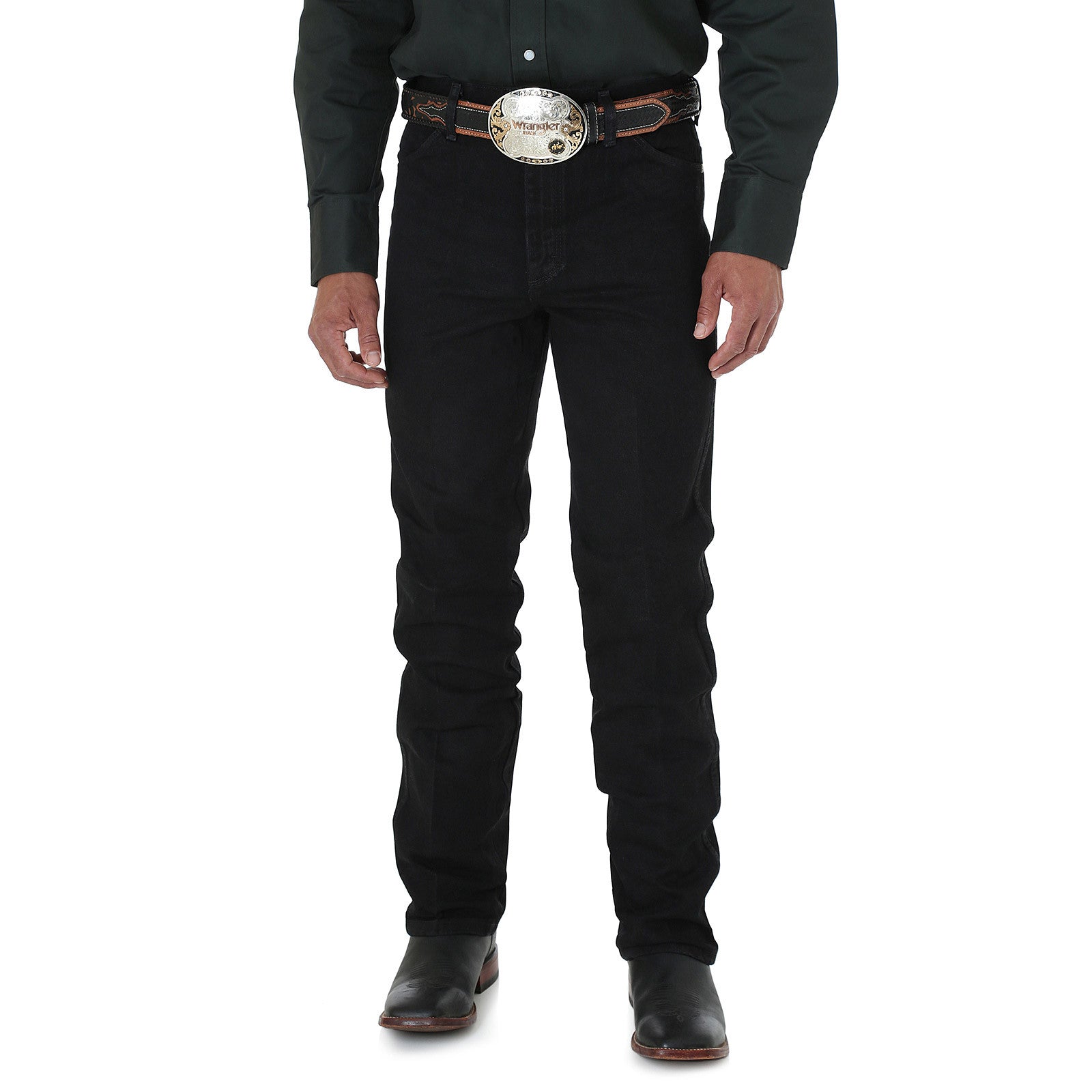 Wrangler Men's Cowboy Cut Silver Edition Slim Fit Jean Black