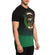 Affliction Heritage T-Shirt Black/Green Dip Dye