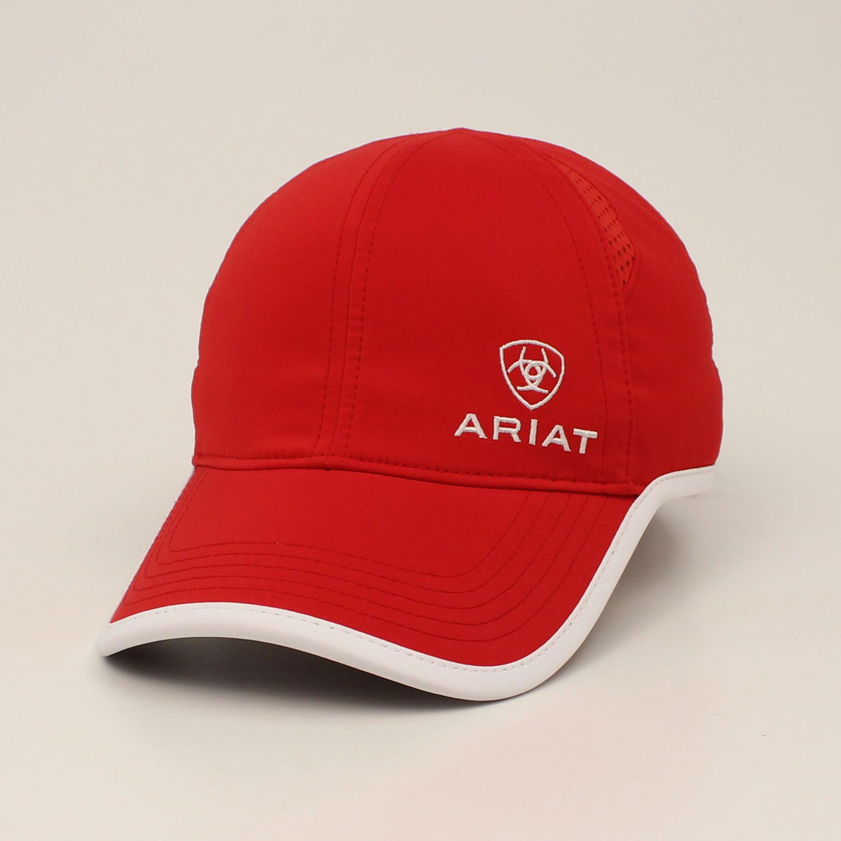 Ariat Ladies Logo Red Ponyflo Cap