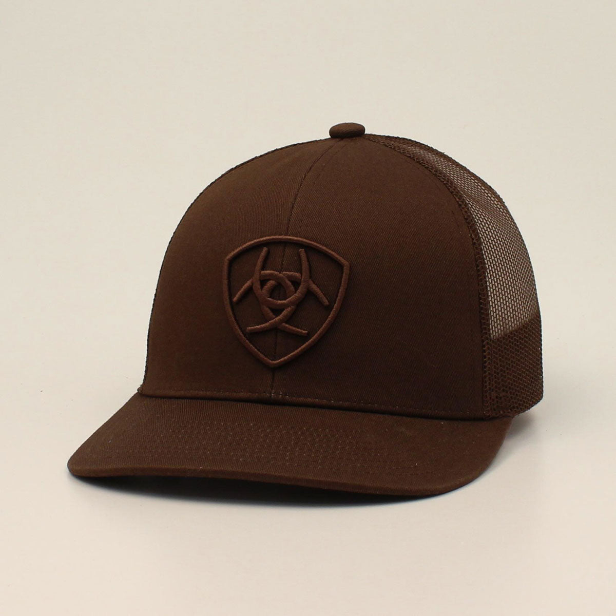 Ariat Flexfit Snap Back Logo Shield Tan Cap - Gavel Western Wear