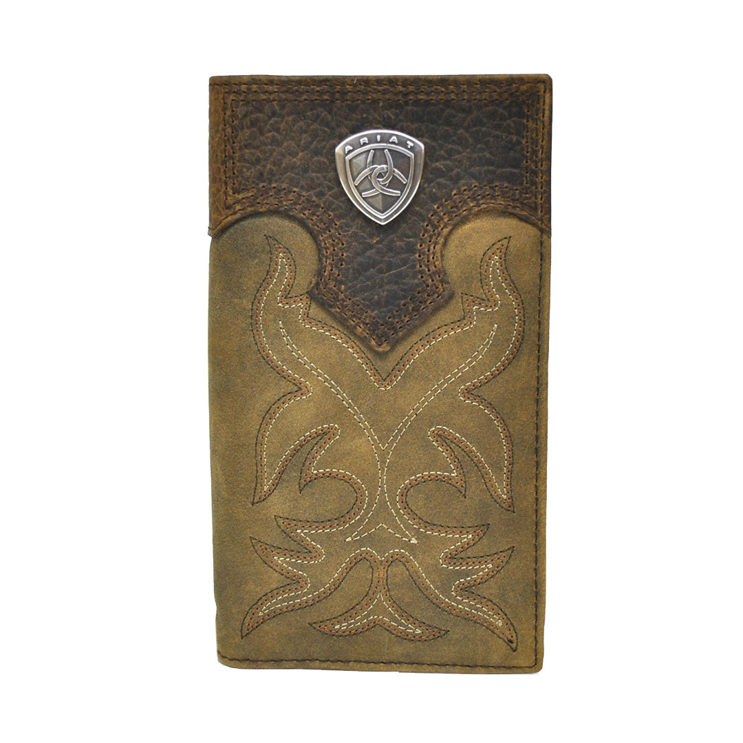 Ariat Boot Stitch Shield Logo Rodeo Wallet