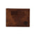 Ariat Stitch USA Flag Shield Logo Distressed Brown Bifold Wallet
