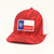 Ariat Logo Flag Patch Red Snapback
