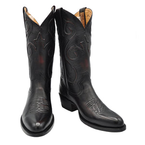 Gavel Men's Denton Goat Classic Western Boots - Black Cherry