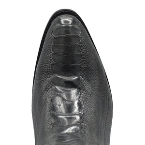 Gavel Men's Collin Ostrich Leg Boots - Grey