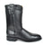 Gavel Men's Galveston Smooth Ostrich Roper Boots - Black