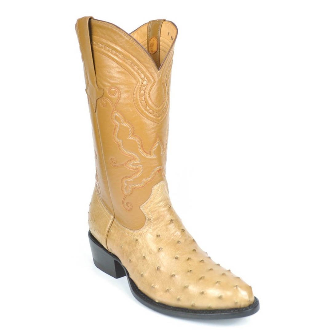 Gavel Men's Cameron Full Quill Ostrich Boot - Oryx