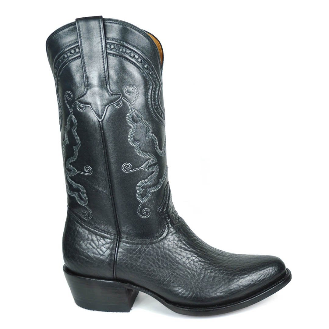 Gavel Men's Marcos Bullhide Classic Western Boots - Black