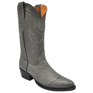 Gavel Men's Hidalgo 4 Piece Ostrich Boots - Grey
