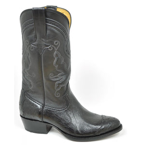 Gavel Men's Hidalgo 4 Piece Ostrich Boots - Black