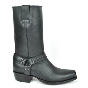 Gavel Men's Cavalry Square Toe Harness Boots - Encino Black