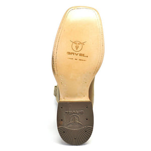 Gavel Men's Alamo Distressed Leather Stockman Boots - Tobacco