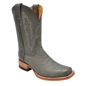 Gavel Men's Arroyo Smooth Ostrich Stockman Boots - Grey