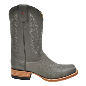 Gavel Men's Arroyo Smooth Ostrich Stockman Boots - Grey