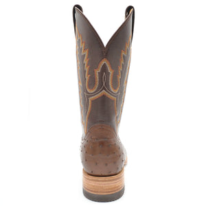 Gavel Men's Arroyo Smooth Ostrich Stockman Boots - Tobacco