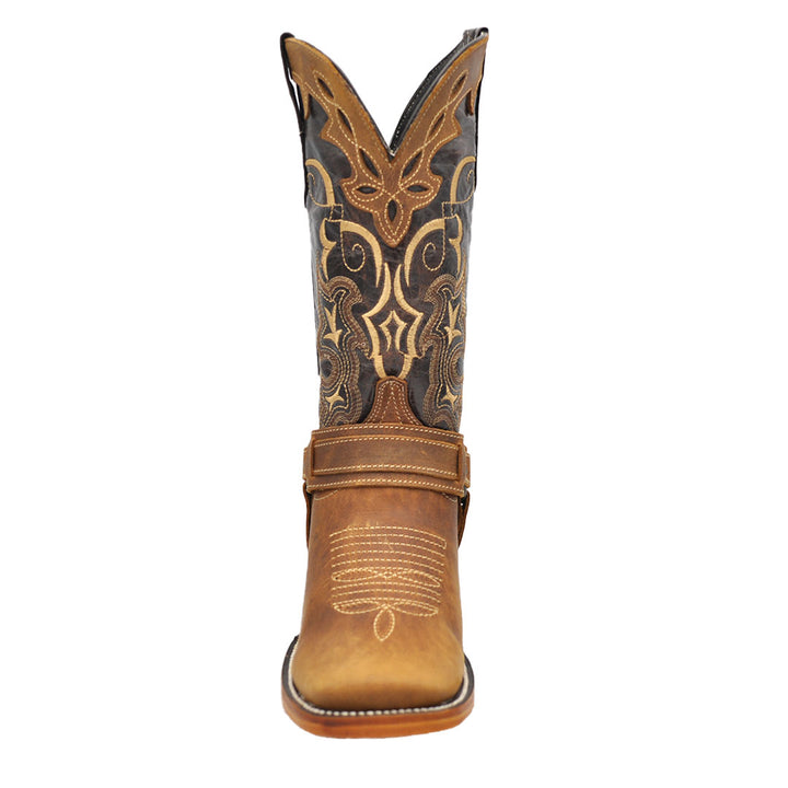 Luma Carmen Women's Bulldog Tan Square Toe Western Boots