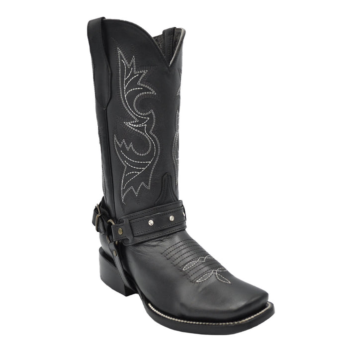 Luma Diana Women's Bulldog Black Square Toe Western Boots