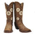 Luma Frida Women's Brown w/ Cream Embroidery Square Toe Western Boots