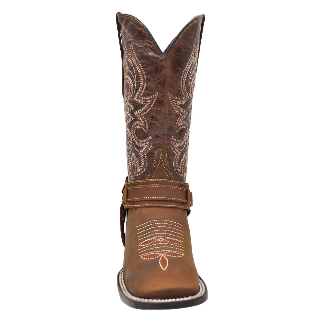 Luma Priscilla Women's Bulldog Brown Square Toe Western Boots