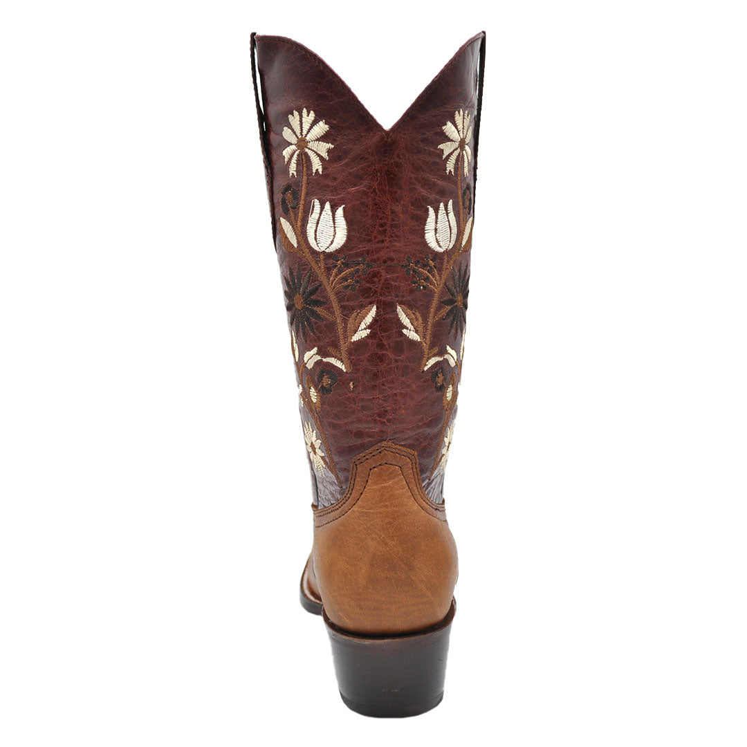 Luma Samantha Women's Tan Square Toe Western Boots