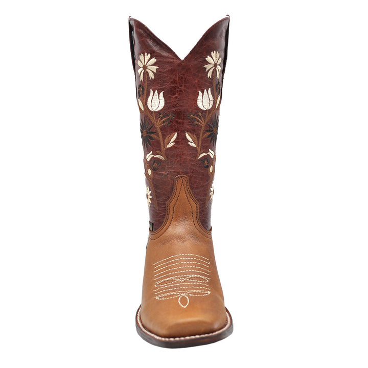 Luma Samantha Women's Tan Square Toe Western Boots