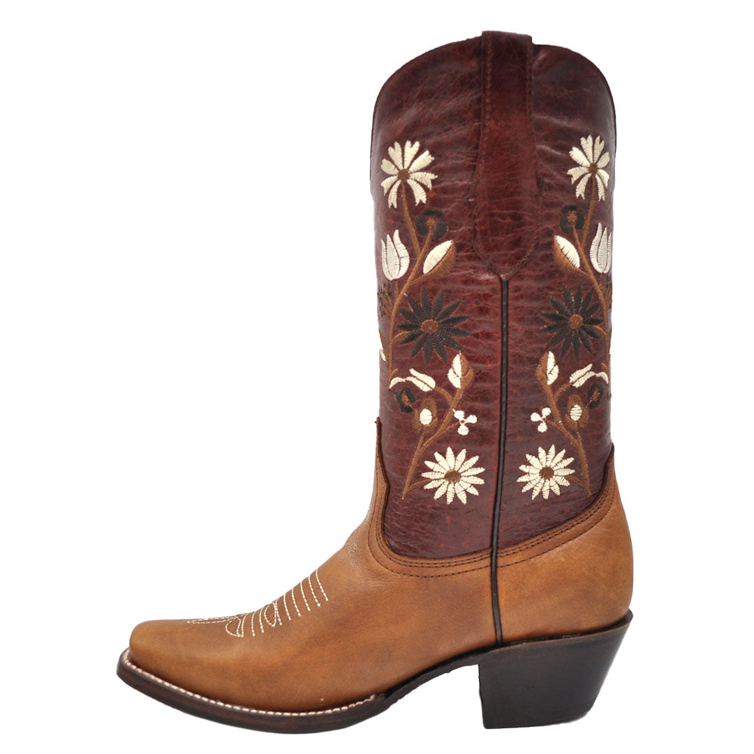 Luma Samantha Women's Tan Square Toe Western Boots