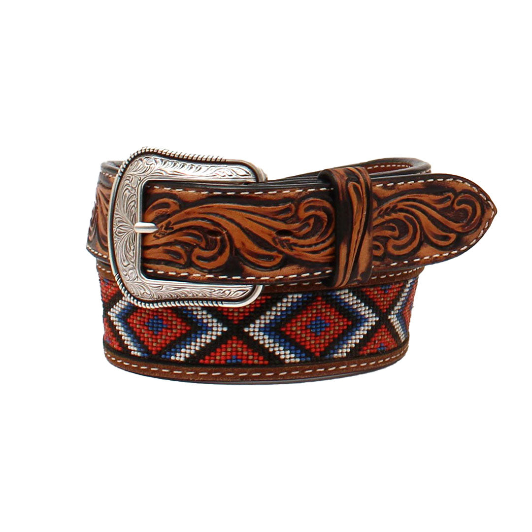 Twisted X Men's Beaded Leather Belt