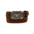 3D Kid's Leather Belt with Longhorn Buckle - Brown