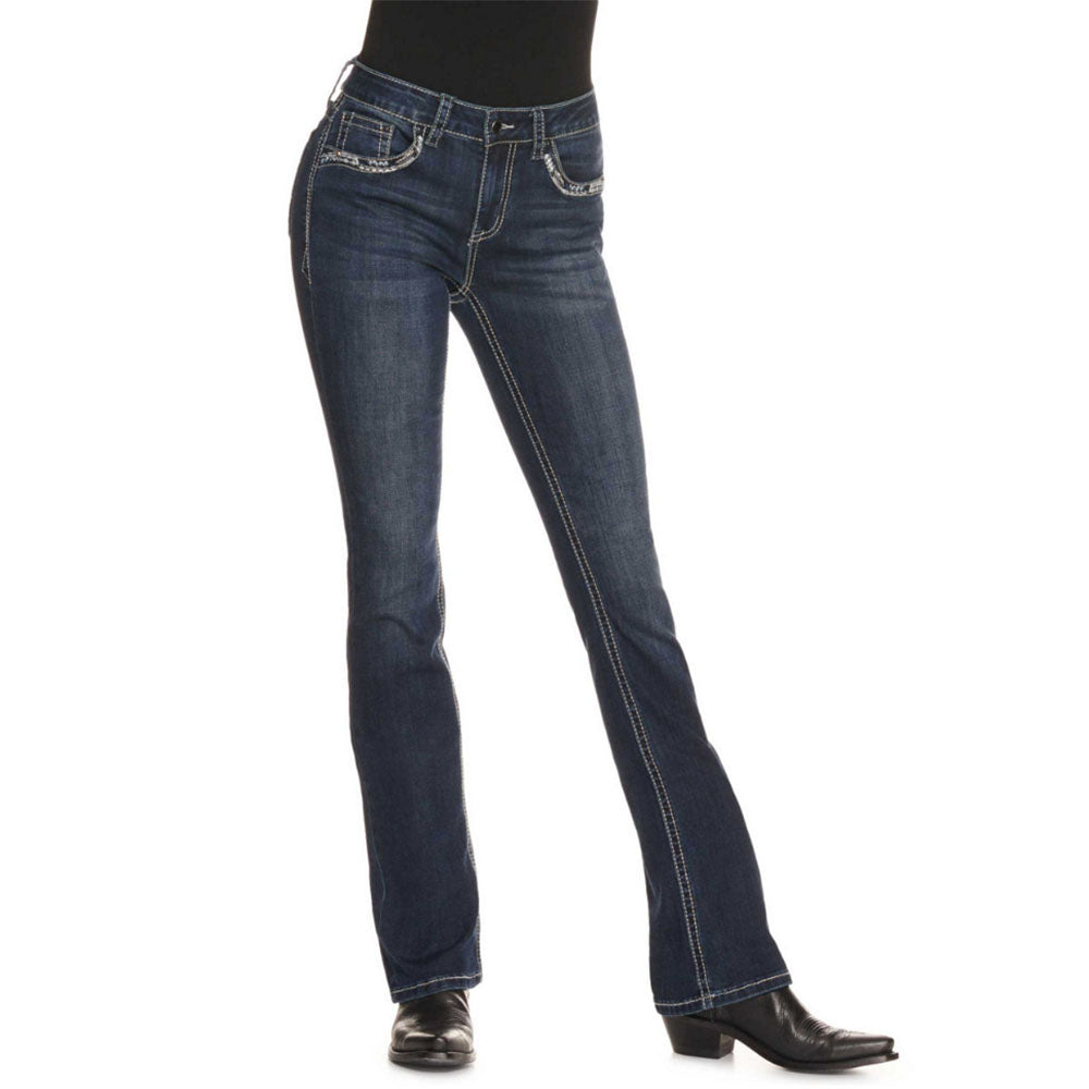 Grace in La Girls' Dark Wash Mid Rise Bootcut Jeans