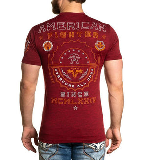 American Fighter Freemont T-Shirt Burgundy
