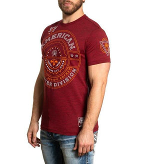 American Fighter Freemont T-Shirt Burgundy