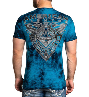 American Fighter Powell T-Shirt Blue Jay