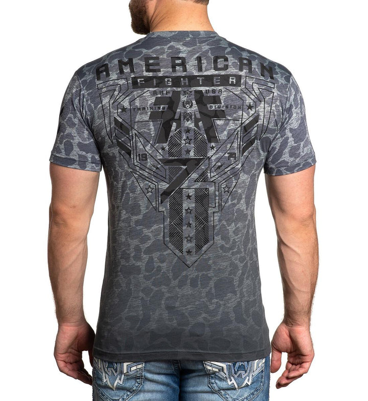 American Fighter Mullins T-Shirt Heather Grey/Camo