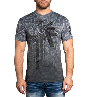 American Fighter Mullins T-Shirt Heather Grey/Camo