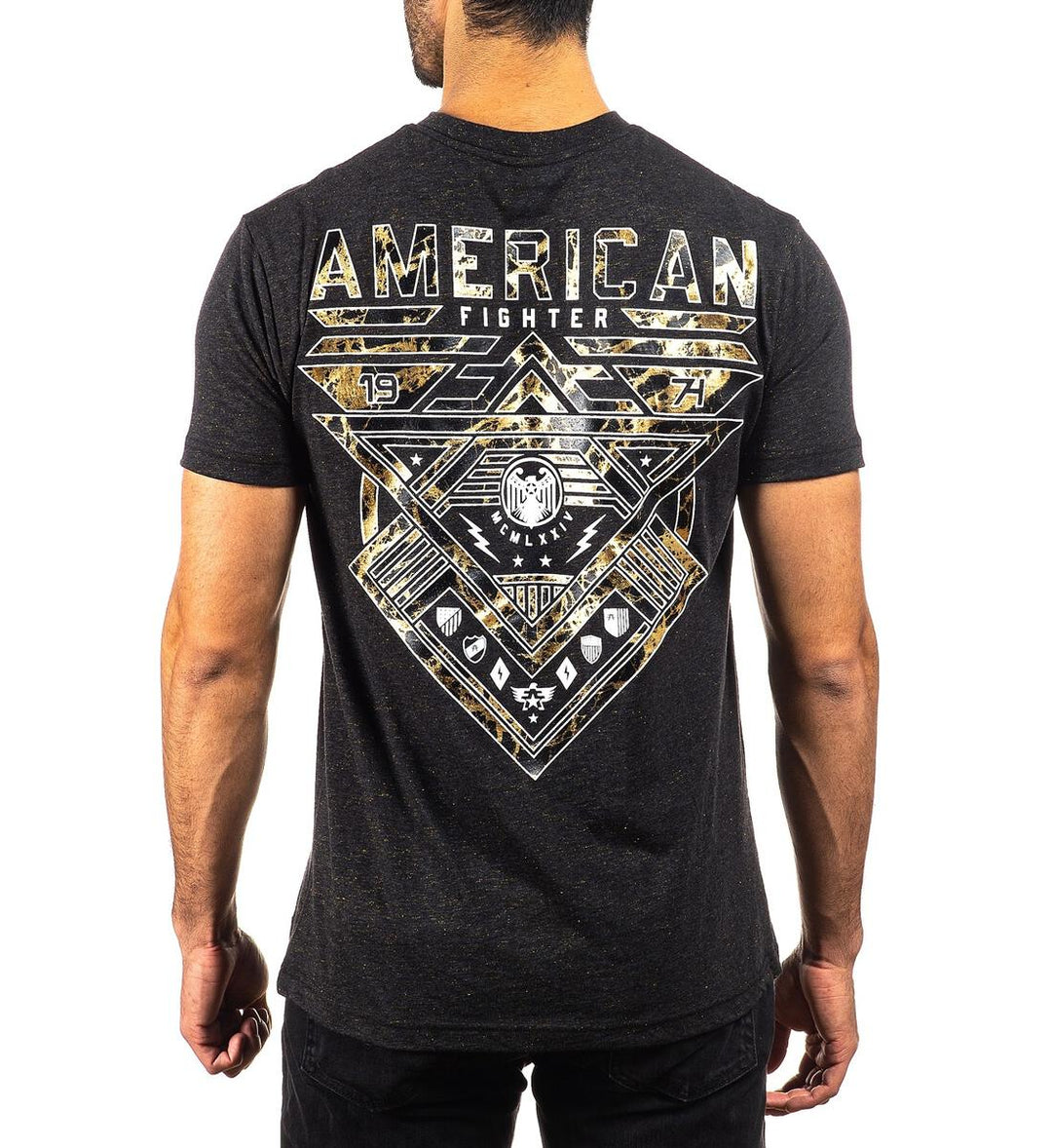 American Fighter Mountville T-Shirt Heather Black