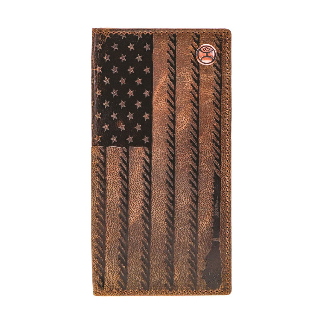 Hooey Liberty Rope Embossed Brown Rodeo Wallet