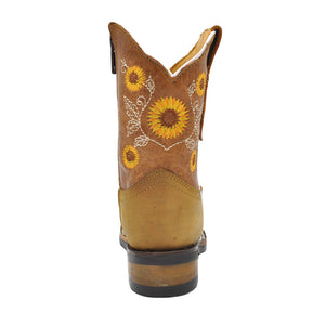 Junior Kid's Girls Sunflower Tan Rodeo Boots