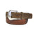 Nocona Men's Western Round Concho Lacing Brown Leather Belt