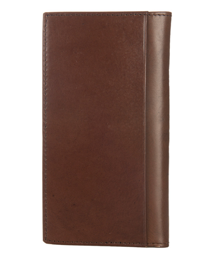 Ariat Embossed Floral Design Brown Leather Rodeo Wallet