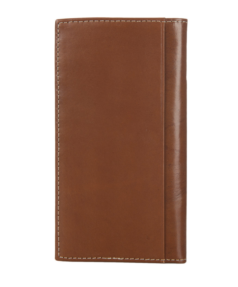 Nocona Tooled Leather Star Concho Brown Rodeo Wallet