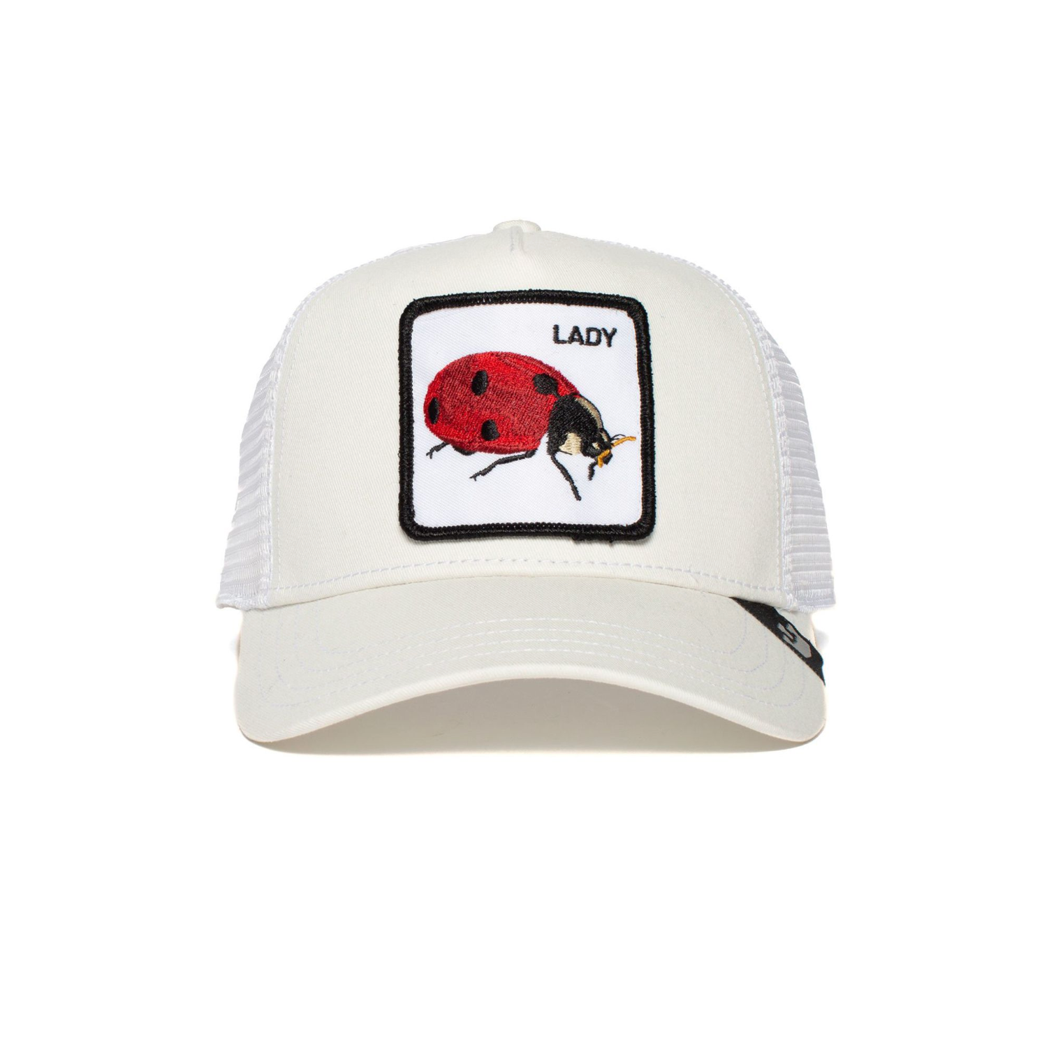 Goorin Bros Lady Bug Ivory Trucker Hat