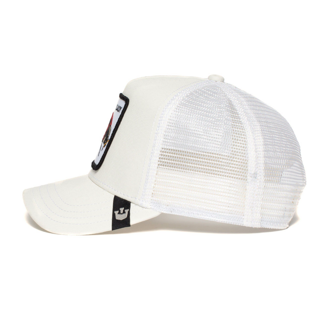 Goorin Bros Lady Bug Ivory Trucker Hat