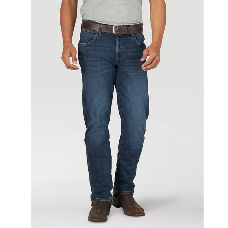 Wrangler Men\'s Retro Premium Slim Straight Jean Dusty Navy - Gavel Western  Wear