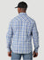 Wrangler Men's Retro Long Sleeve Snap Shirt Blue