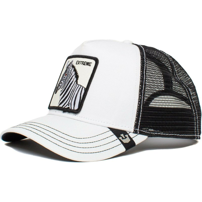 Goorin Bros Zebra Exxxtreme White Trucker Hat