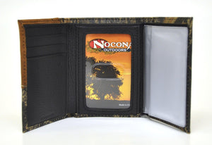 Nocona 12 Gauge Shotgun Shell Concho Mossy Oak Trifold Wallet