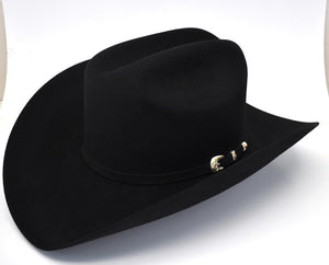 Larry Mahan 6X Real Black Fur Felt Cowboy Hat